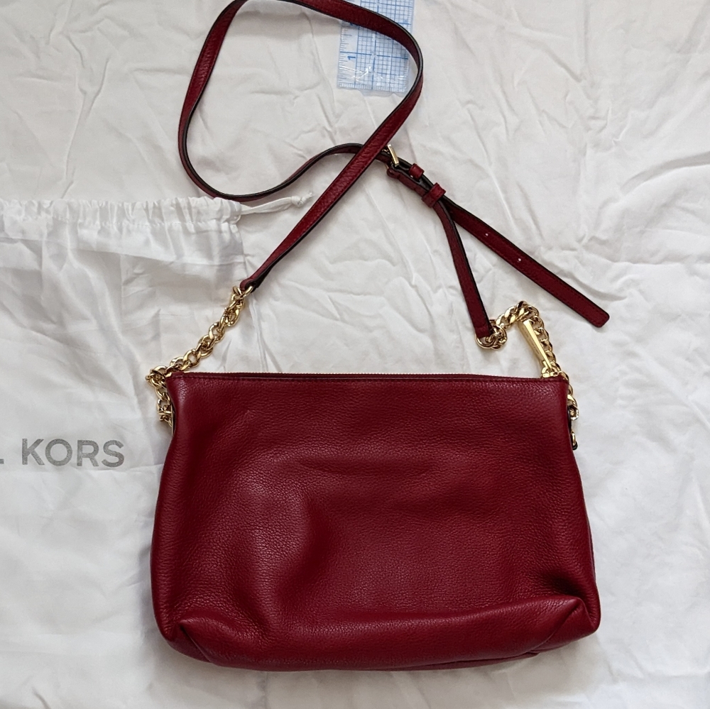MICHAEL Michael Kors Jet Set chain crossbody bag, Cherry red